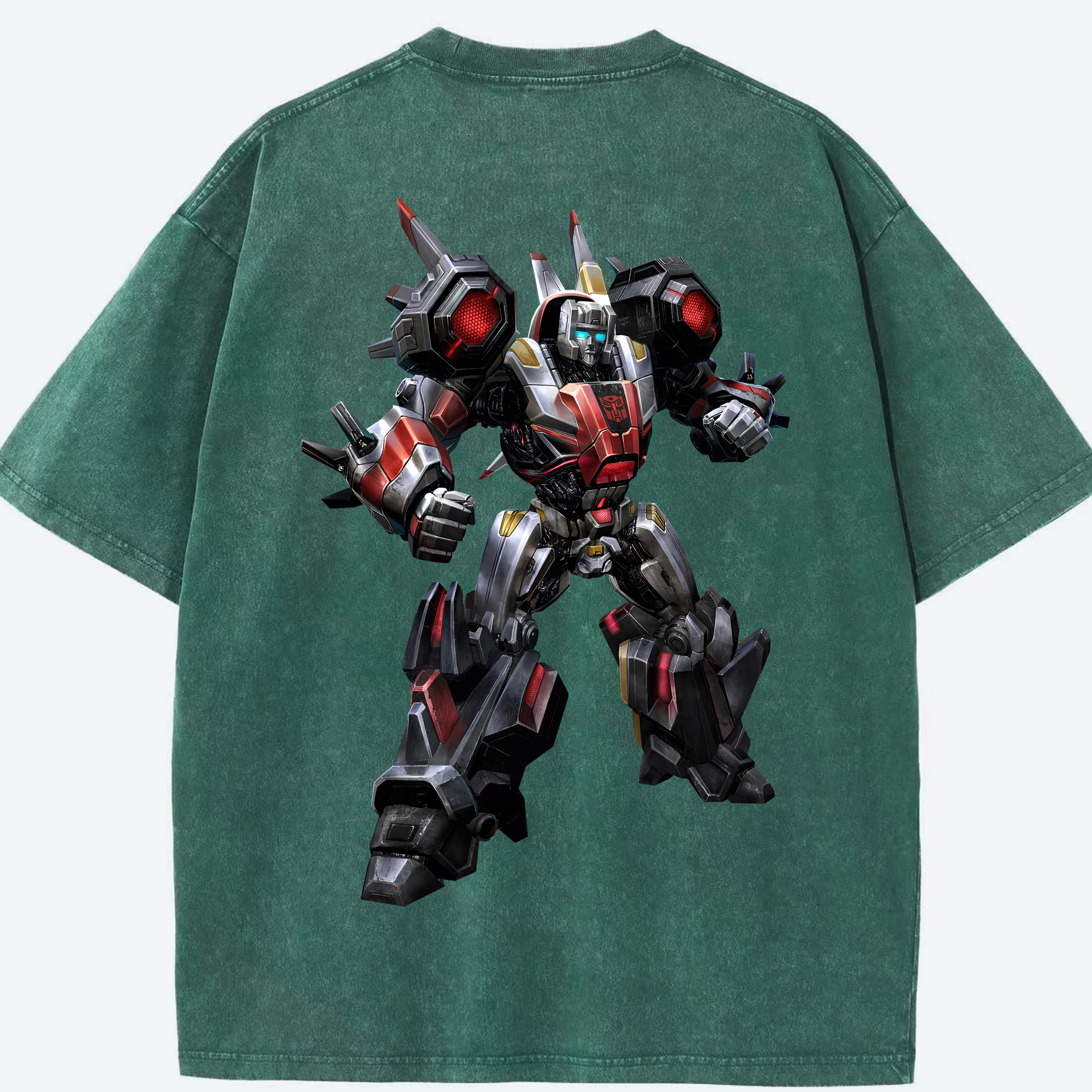 （画像用） Transformers トランスフォーマー 綿100% ヴィンテージ風 半袖Tシャツ（背面プリント）